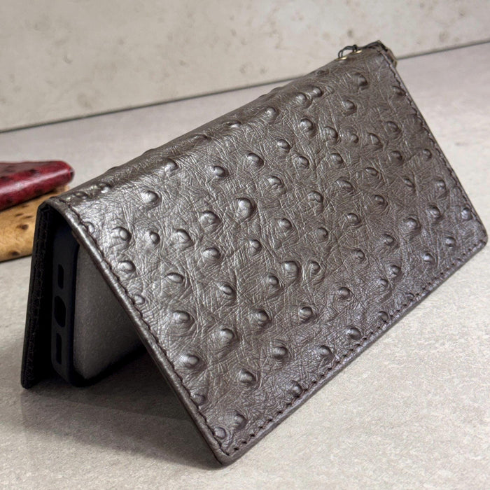 Handmade Leather Wallet Case: Samsung Galaxy, Card Slots, Book Design