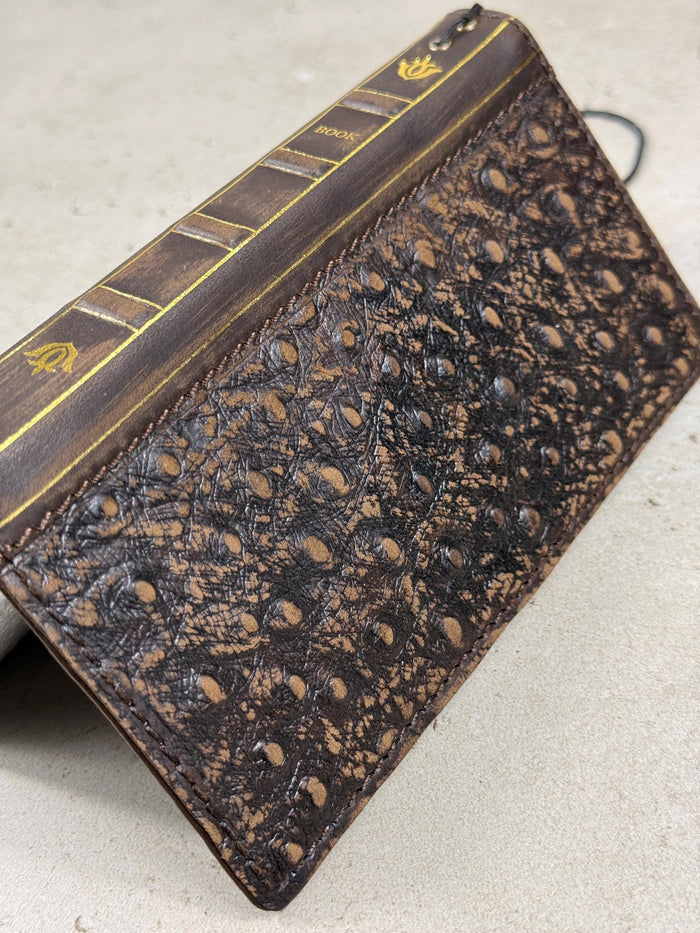 Handmade Leather Wallet Case: Samsung Galaxy, Card Slots, Book Design