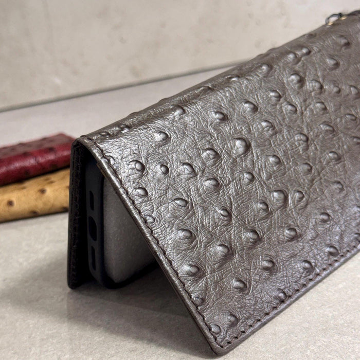 Handmade Leather Wallet Case: Samsung Galaxy, Card Slots, Book Design
