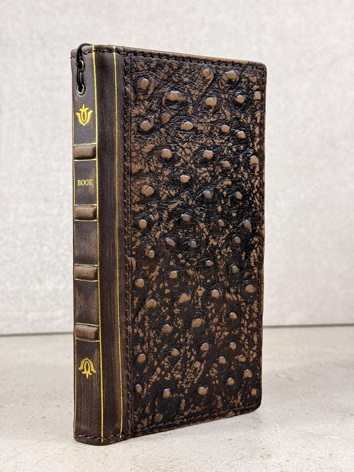 Handmade Leather Wallet Case: Samsung Galaxy, Card Slots, Book Design
