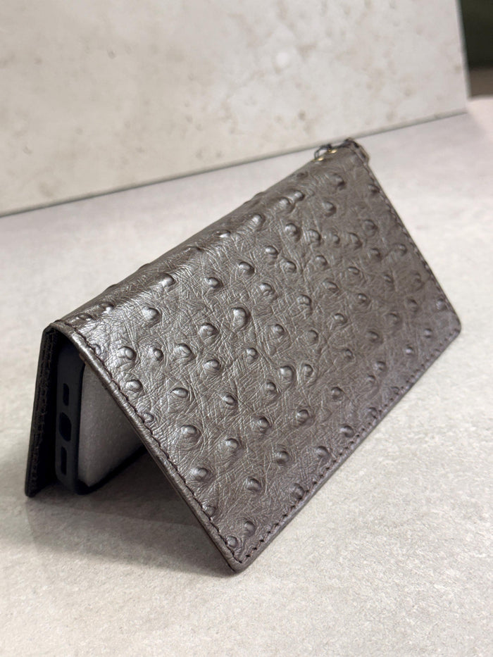 Handmade Leather Wallet Case: Samsung Galaxy, Card Slots, Book Design
