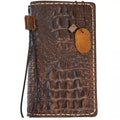 Handmade Leather Wallet Case: Samsung Galaxy, Card Slots & Wireless Charge