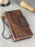 Handmade Leather Wallet Phone Case for Vivo X Fold 3 Pro