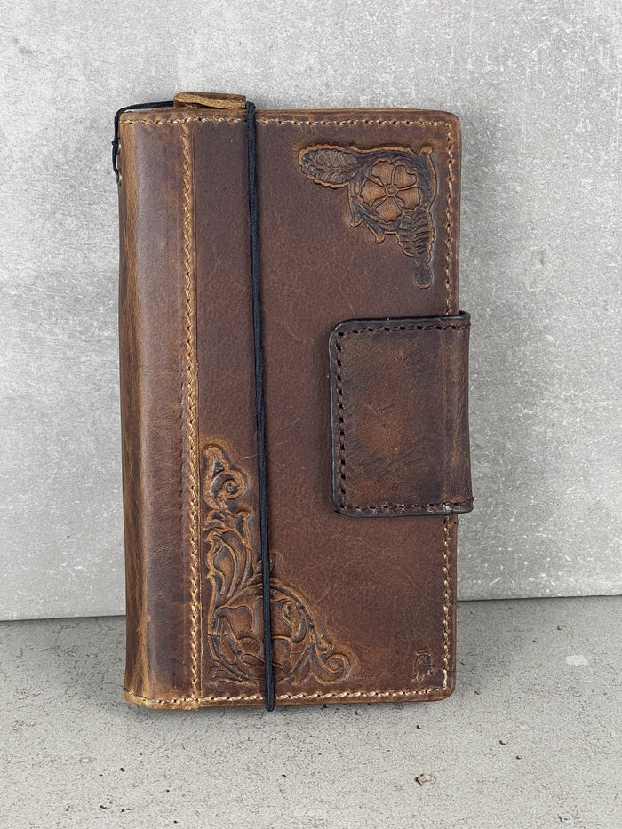 Handmade Leather Wallet Phone Case for Vivo X Fold 3 Pro