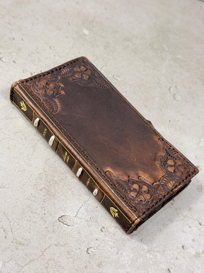 Handmade Leather Wallet Phone Case: Galaxy S26 S25 S24