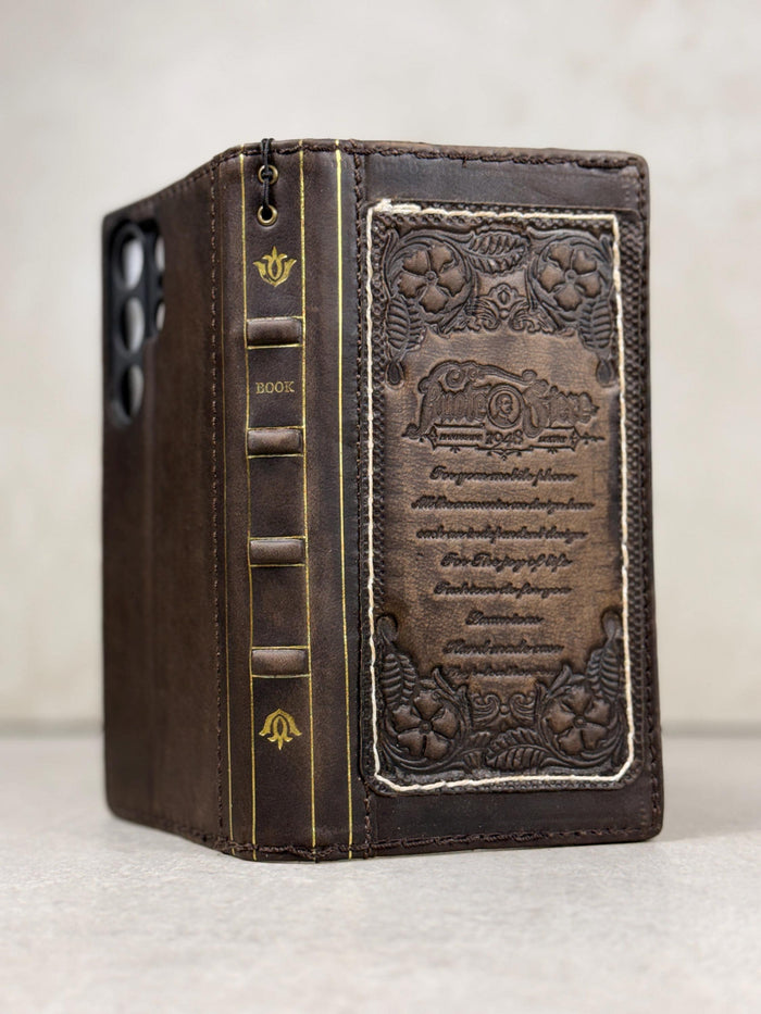 Handmade Leather Wallet Phone Case: Galaxy S26 S25 S24