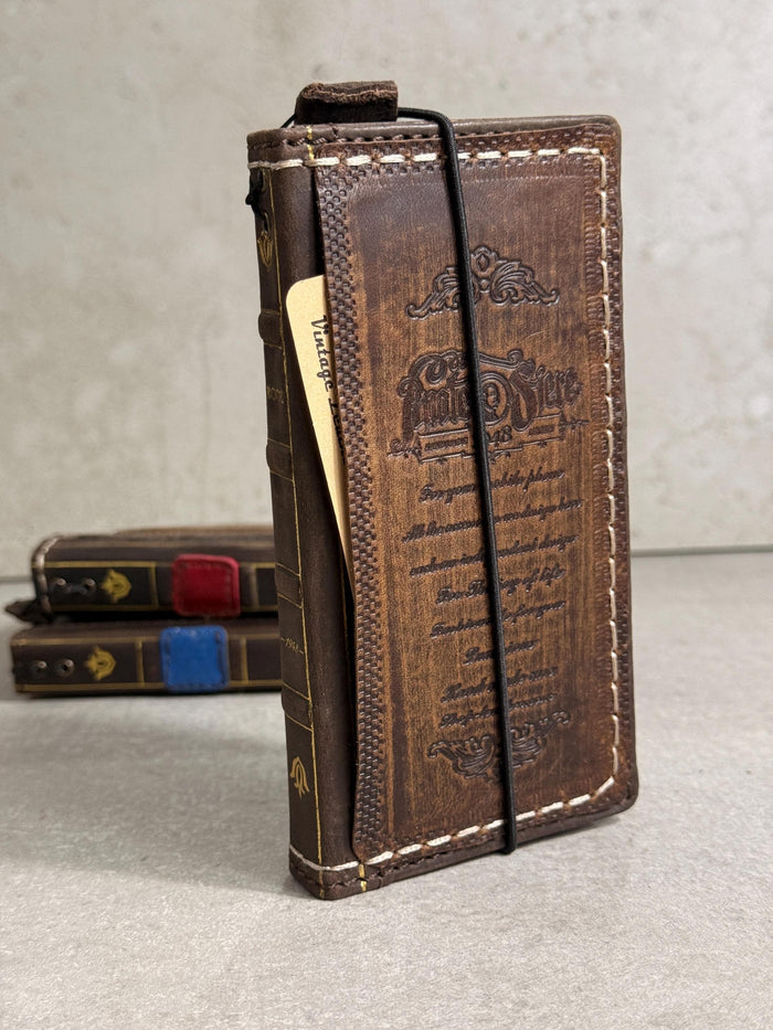 Handmade Leather Wallet Phone Case: Galaxy S26 S25 S24