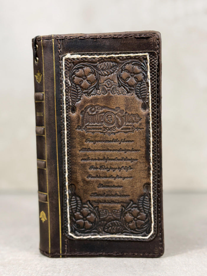 Handmade Leather Wallet Phone Case: Galaxy S26 S25 S24