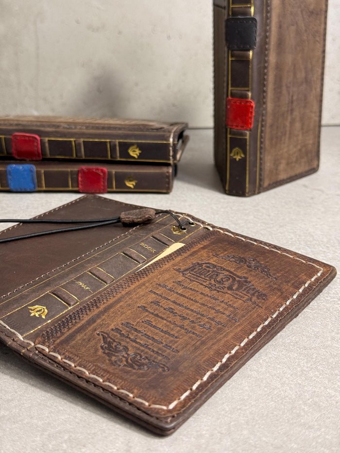 Handmade Leather Wallet Phone Case: Galaxy S26 S25 S24