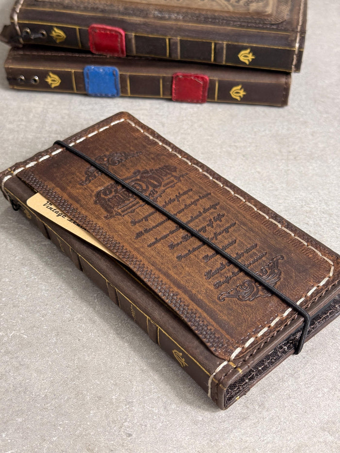 Handmade Leather Wallet Phone Case: Galaxy S26 S25 S24