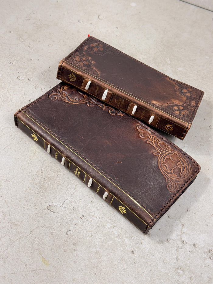 Handmade Leather Wallet Phone Case: Galaxy S26 S25 S24