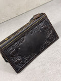 Handmade Leather Wallet Phone Case: Royal Book Design