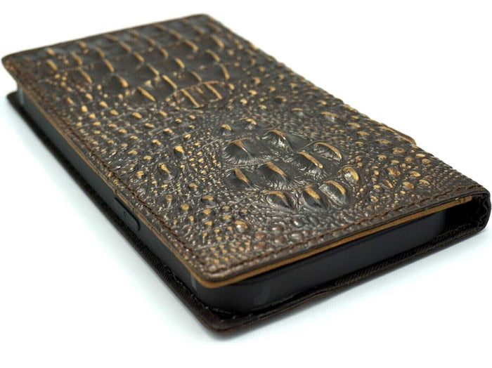 Handmade Leather Wallet Phone Case: Samsung Galaxy, Card Slots