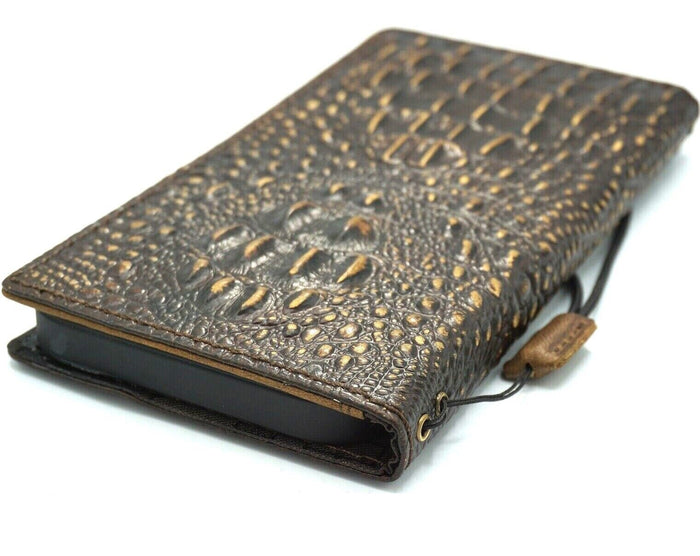 Handmade Leather Wallet Phone Case: Samsung Galaxy, Card Slots