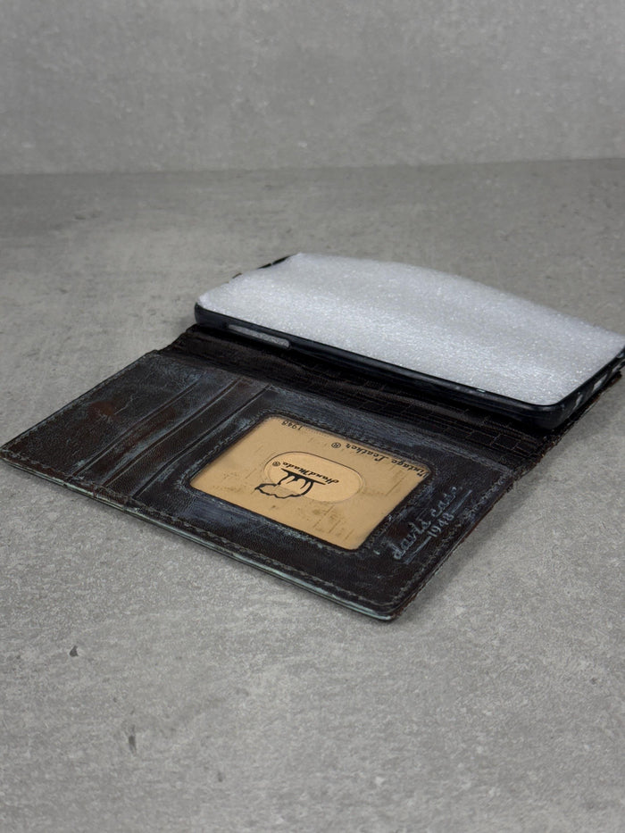 Handmade Oiled Leather Wallet Case for OnePlus