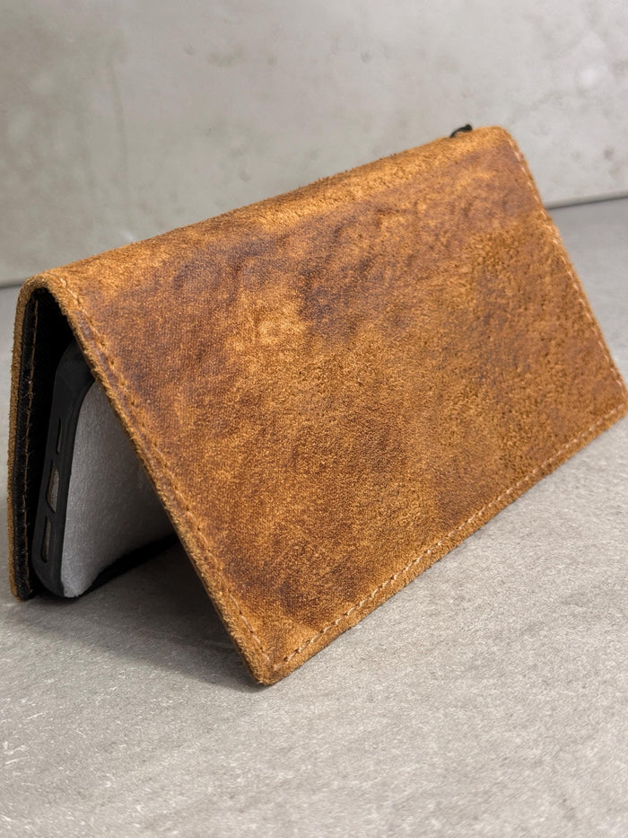 Handmade Ostrich Leather iPhone Case: Vintage Book Style  17