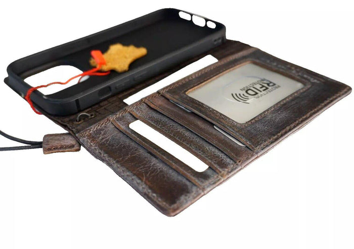 Handmade Ostrich Leather Wallet Case for Google Pixel Fold