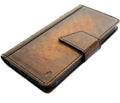 Handmade Vintage Leather iPhone Wallet Case: Magnetic Bracket