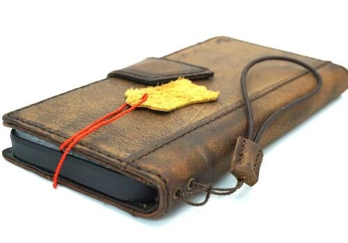 Handmade Vintage Leather Wallet Case for iPhone
