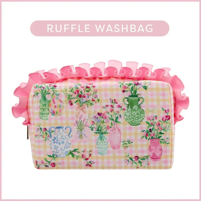 Heathcote & Ivory Sweat Pea Ruffle Wash bag
