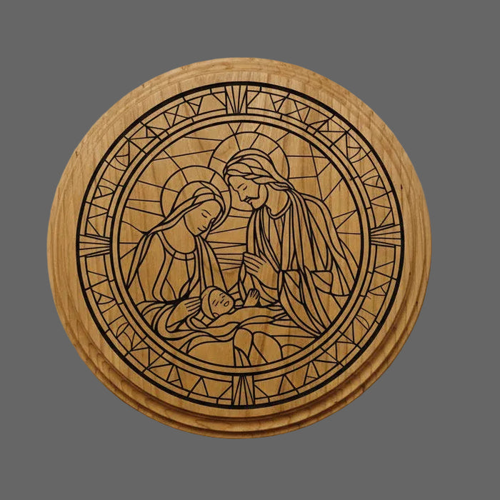 Holy Family wooden sign