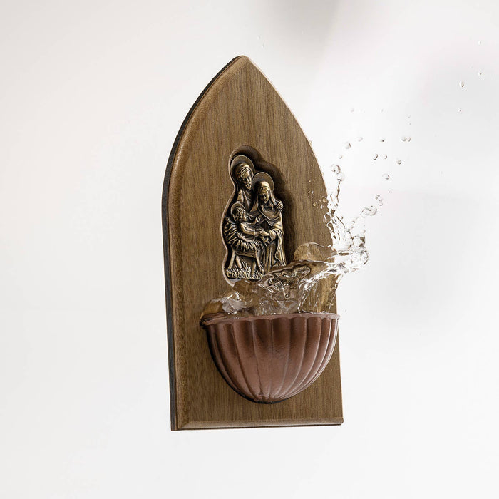 Holy Water Font - Holy Family    7"