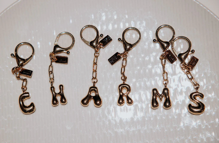 Jane Brand Bag Charm Bubble Letter