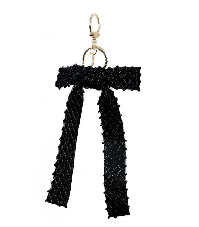 Jane Brand Cross Stitch Bow Bag Charm
