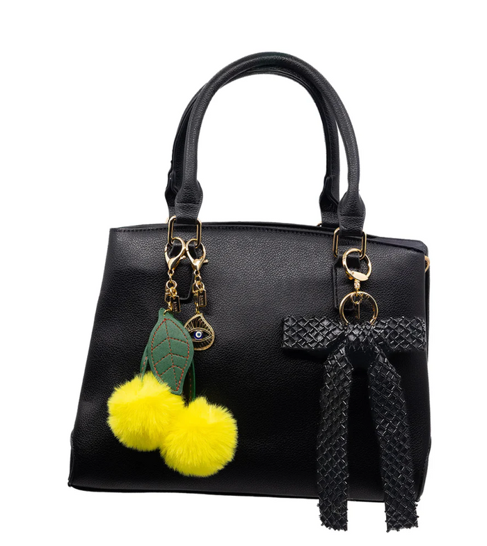 Jane Brand Cross Stitch Bow Bag Charm