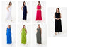 Jane Elize - Ladies Slub Jersey A Line Maxi Dress