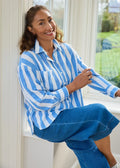 Jane Eliz - Wide Stripe Patch Pocket Shirt