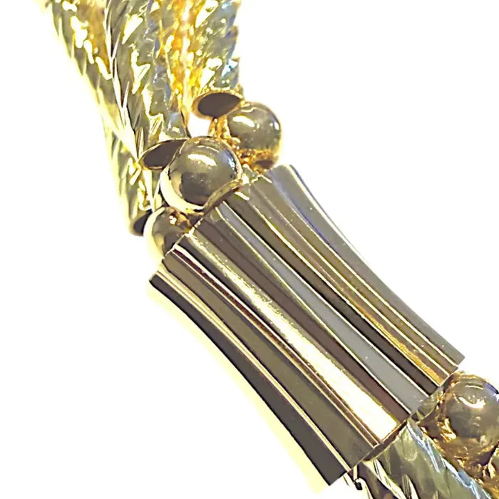 Jess & Lou - Braided Multi-Strand Bracelet Gold