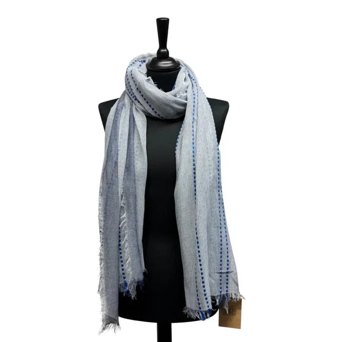 Jess & Lou - Fringe Edge Spring Scarf - 4 colours