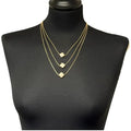 Jess & Lou - Multi-Layer Clover Pearlescent Necklace Pink