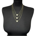 Jess & Lou - Multi-Layer Clover Pearlescent Necklace White