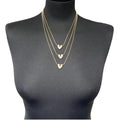 Jess & Lou - Multi-Layer Heart Pearlescent Necklace Pink