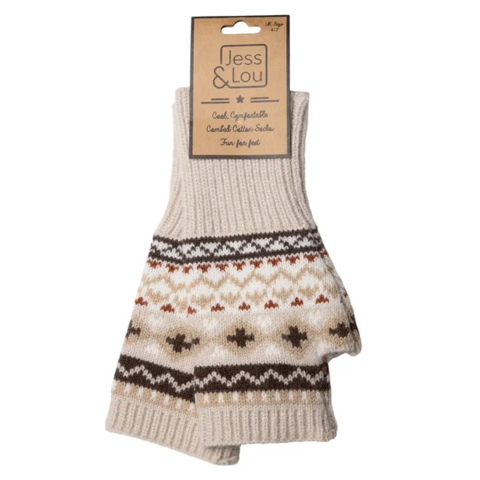 Jess & Lou - Nordic Fingerless Glove/Wrist Warmer