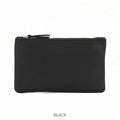 Small Leather Plain Pouch Bag