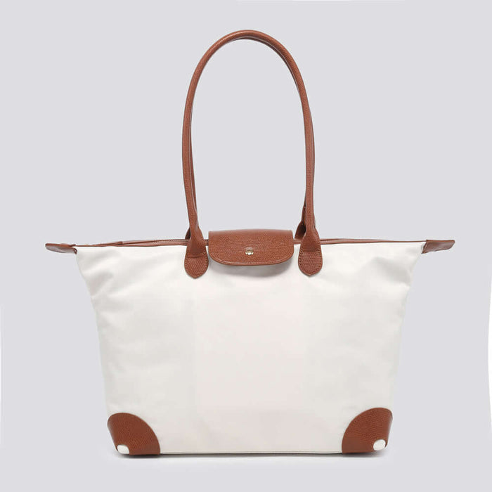 Nylon Snap Closure Shoulder Bag