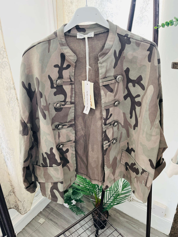 Ladies Casual Camo Jacket