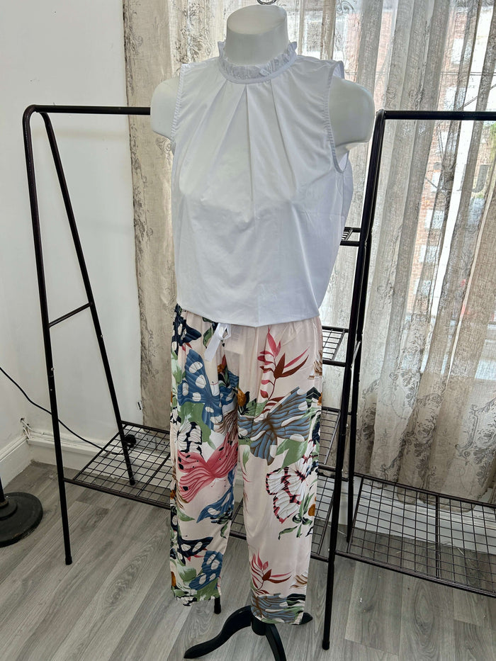 Ladies Floral Trousers