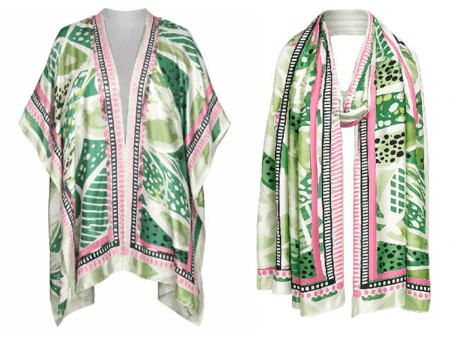 Ladies Jacket Cover Up & Scarf/Sarong Combo