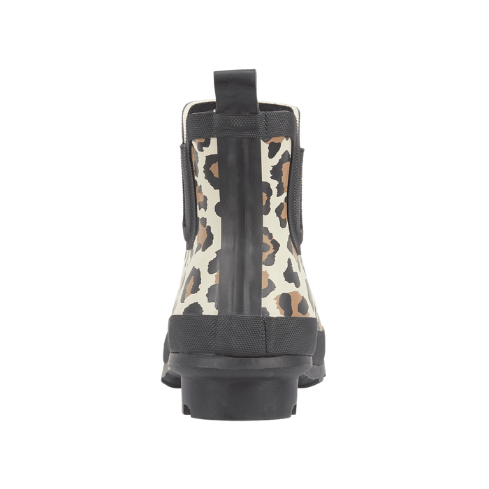 Ladies Leopard Short Wellington Boot