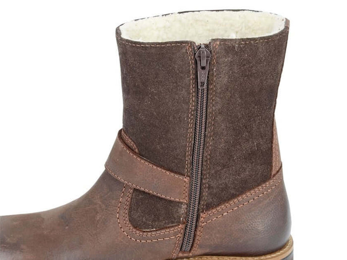 Ladies Real Leather Boot - Pedra