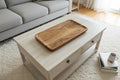 Large rectangular wooden tray