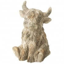 Large Sitting Highland Cow