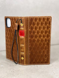 Leather Book Wallet Case for iPhone: Card Slots, Bible Style 17