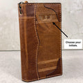 Leather Book Wallet Case for iPhone: Card Slots, Bible Style 17