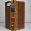 Leather Book Wallet Case for iPhone: Card Slots, Bible Style 17