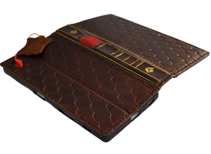 Leather Book Wallet Case for iPhone: Card Slots, Bible Style 17